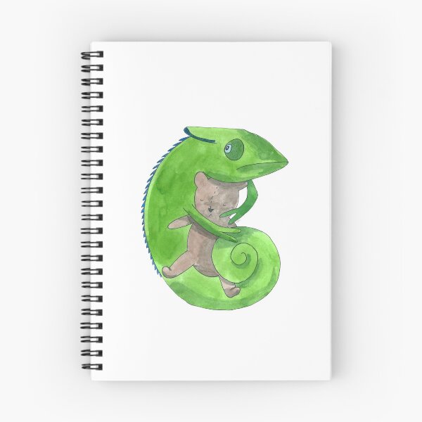 Item preview, Cute Chameleon Frank with Teddy Bear designed and sold by tmetamorfosis.