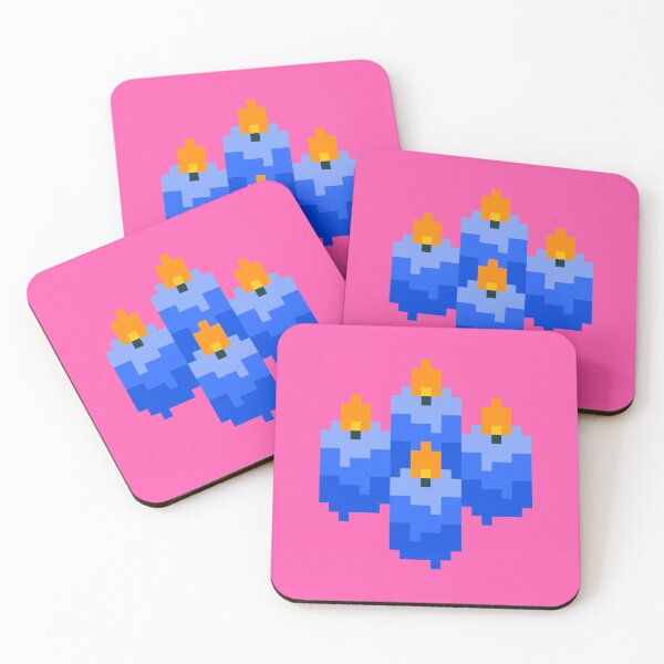 Item preview, Little Dark Blue Pixel Candles designed and sold by rin3d .