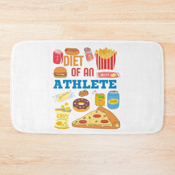 Item preview, Diet of an Athlete, Fitness and Gym Funny Design  designed and sold by mkzmerch.