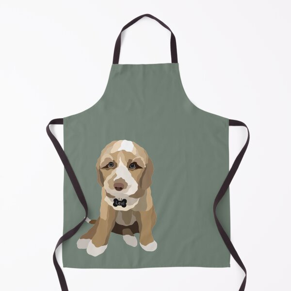 Item preview, Australian Labradoodle Puppy Dog Portrait Digital Illustration designed and sold by sherylwylie.