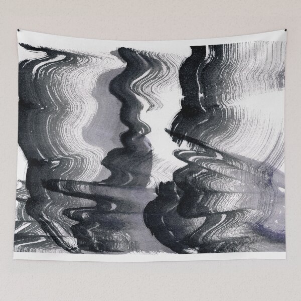 Item preview, ink explorations (190) - abstract black india ink painting designed and sold by expl-rations.