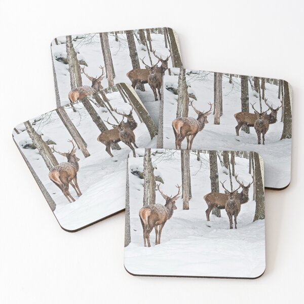 Item preview, Red Deer In Snow designed and sold by Michael Cummings.