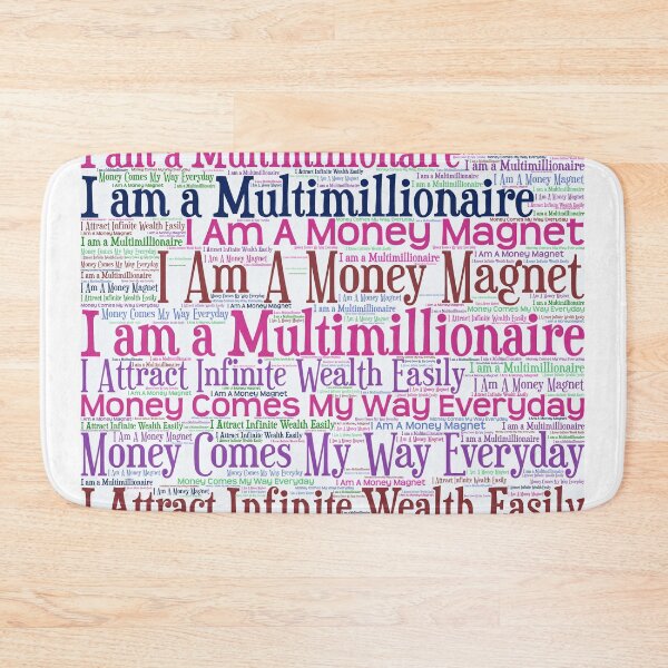 Item preview, Law of Attraction Vision Board Wealth Multimillionaire Pink Purple designed and sold by frankie5368.