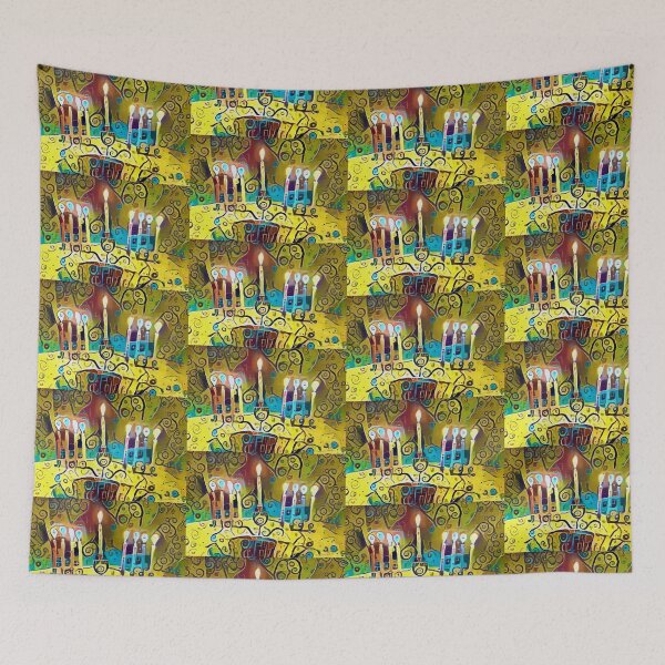 Item preview, Bright Lights Menorah designed and sold by ninasilver.