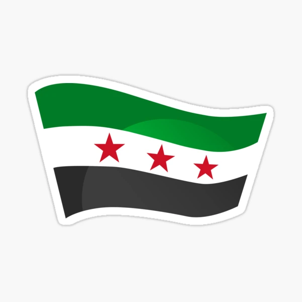 SYRIA FLAG Gift Drapeau de la Syrie pour les Syriens' Autocollant