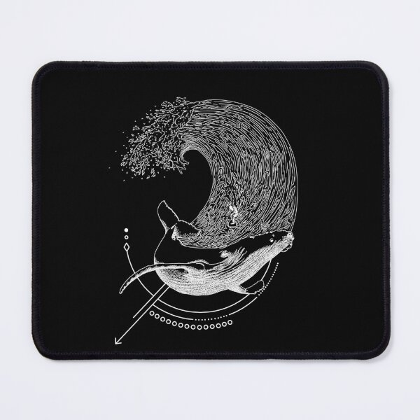 Item preview, surfing with a whale white color designed and sold by Zeartes.