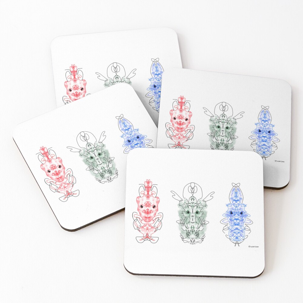 Item preview, Coasters (Set of 4) designed and sold by userbae.