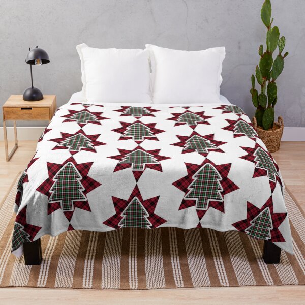 Item preview, Plaid Christmas Tree in a Star, Old-Fashioned Christmas Design designed and sold by mamahellfire31.