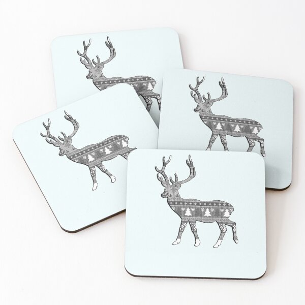 Item preview, Christmas Reindeer Nordic Pattern Winter Deer designed and sold by tamdevo1.