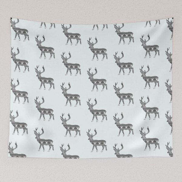 Item preview, Christmas Reindeer Nordic Pattern Winter Deer designed and sold by tamdevo1.