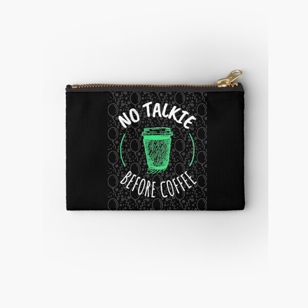 Item preview, NO TALKIE BEFORE COFFEE T-SHIRT  designed and sold by BestCoolStuff.