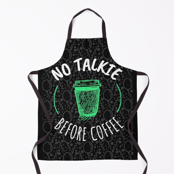 Item preview, NO TALKIE BEFORE COFFEE T-SHIRT  designed and sold by BestCoolStuff.