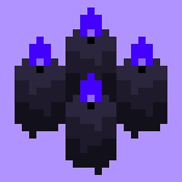 Imagen de la obra Magical Little Black Pixel Candles de rin3d