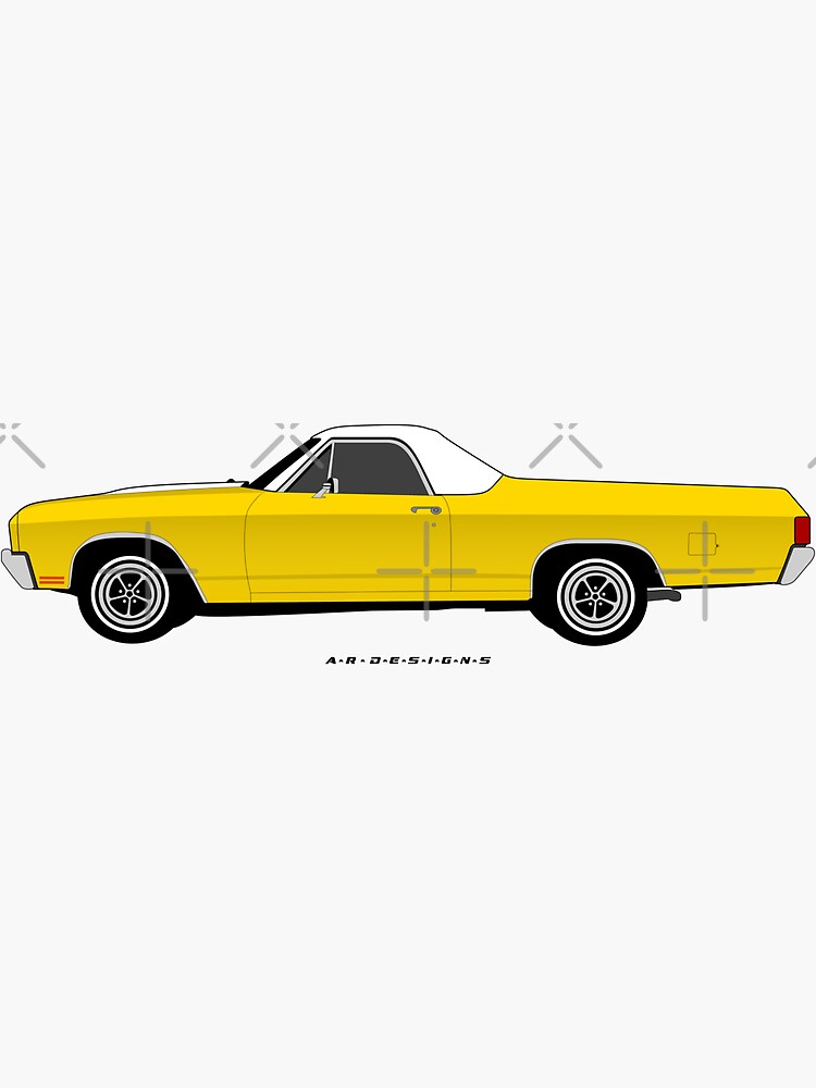"Chevrolet El Camino 1970 car" Sticker for Sale by ARDesigns7 Redbubble