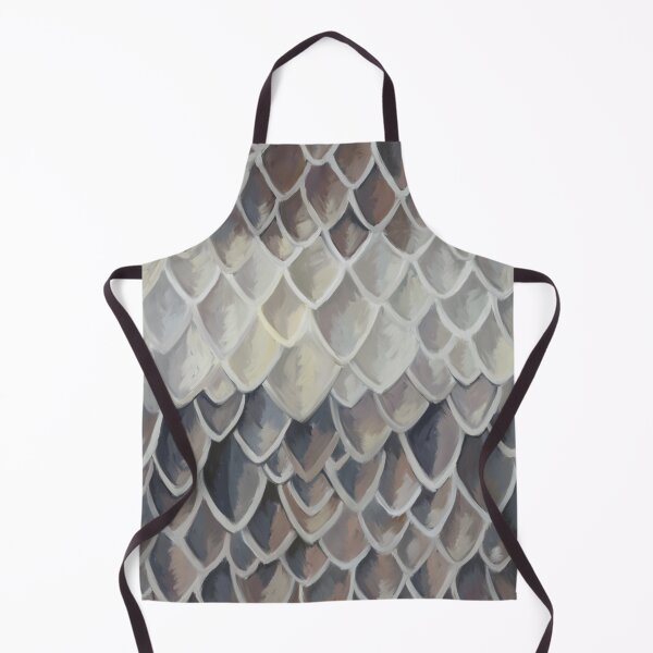 Item preview, Abstract scales, white, beige, ochre, grey, teracotta, pattern designed and sold by Svitac.