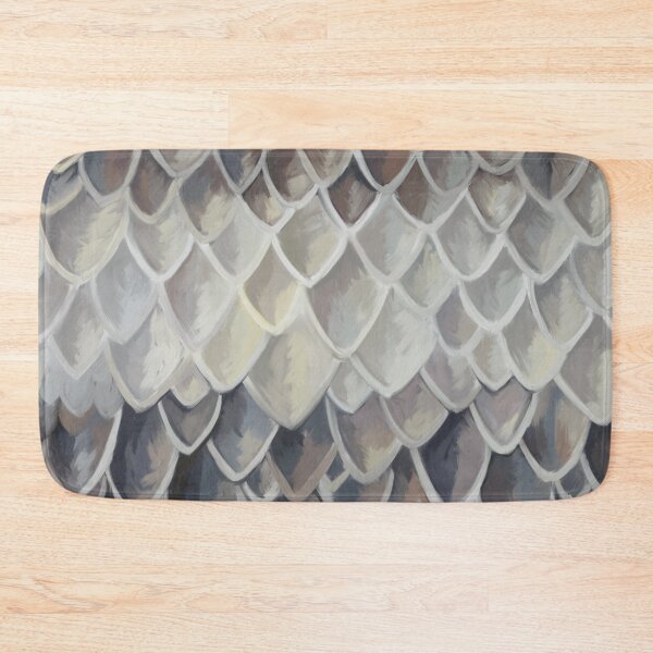 Artikelvorschau, Abstract scales, white, beige, ochre, grey, teracotta, pattern entworfen und verkauft von Svitac.
