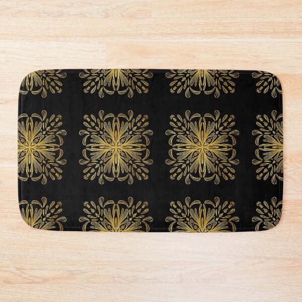 Item preview, beautiful gold flowery pattern art  designed and sold by tenkenryujin.