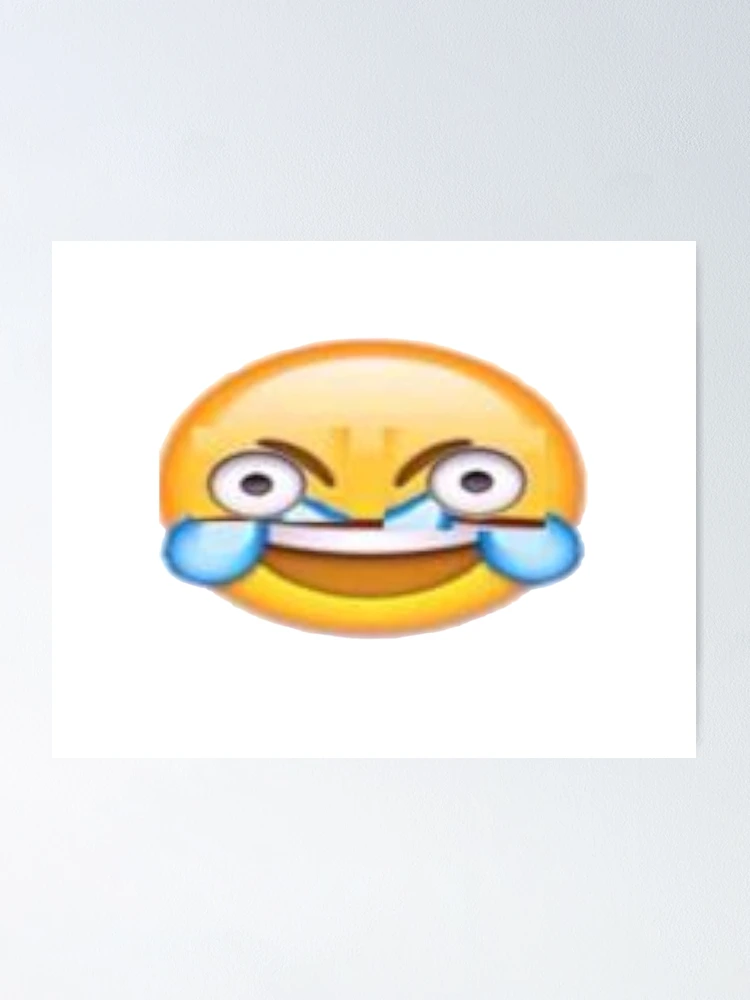 Funny laugh emoji Poster for Sale by Nature Design's