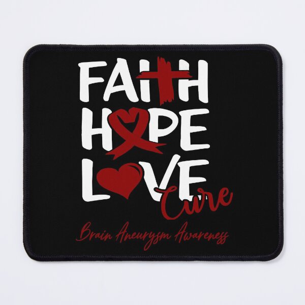 Item preview, Faith Hope Love Cure Brain Aneurysm Awareness designed and sold by Grooffos.