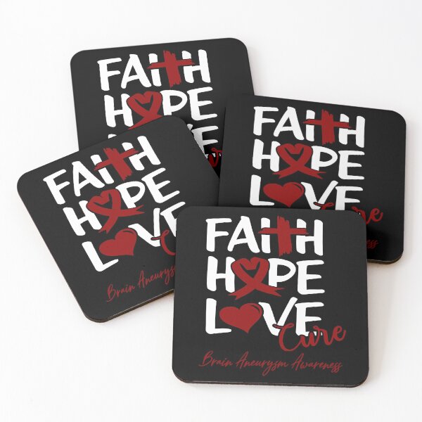 Item preview, Faith Hope Love Cure Brain Aneurysm Awareness designed and sold by Grooffos.