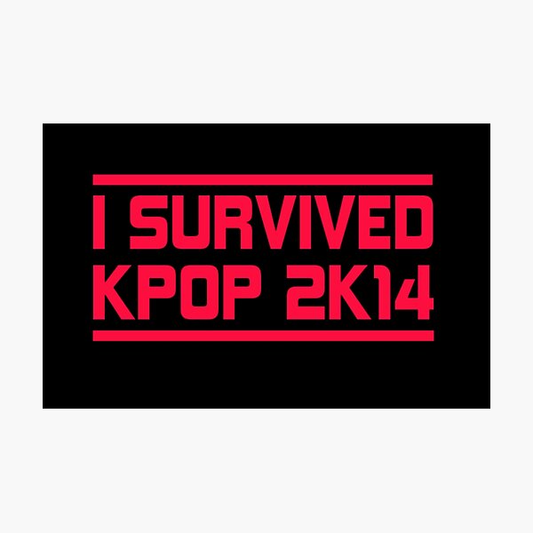 Item preview, I SURVIVED KPOP 2K14 - BLACK designed and sold by Kpop Seoul Shop.