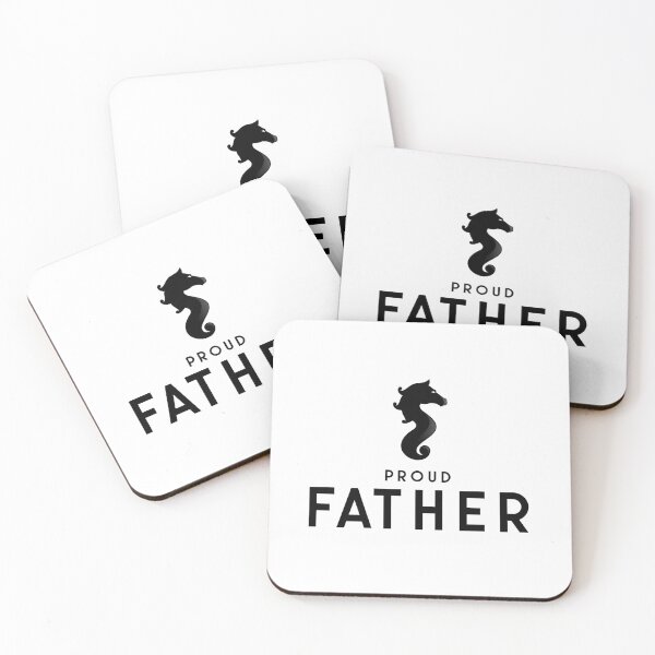 Item preview, Seahorse - Proud Father (Black) designed and sold by CreativeSoul7.