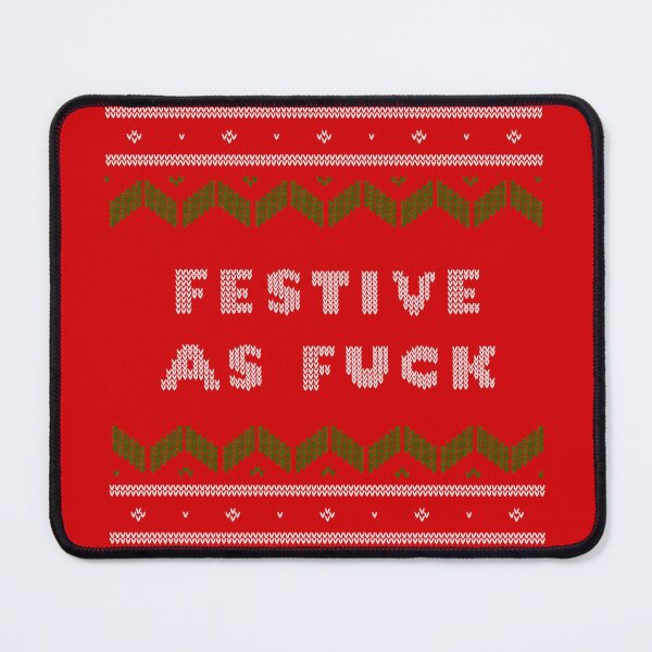Item preview, Festive As Fuck ugly sweater designed and sold by Ahhvocadoh.