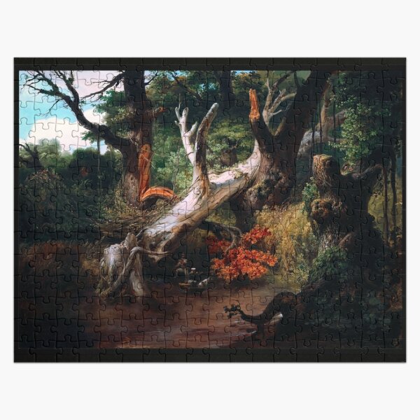 Hunting in the Pontine Marshes by Horace Vernet Fine Art Xzendor7 Old Masters Reproductions Jigsaw Puzzle
