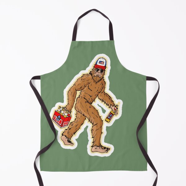 Item preview, Beer Drinkin' Bigfoot 6-Pack Sasquatch w/ Trucker Hat designed and sold by robotbasecamp.