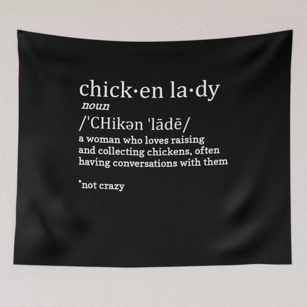 Item preview,  Funny Chicken Lady Definition designed and sold by nanogarbanzo.