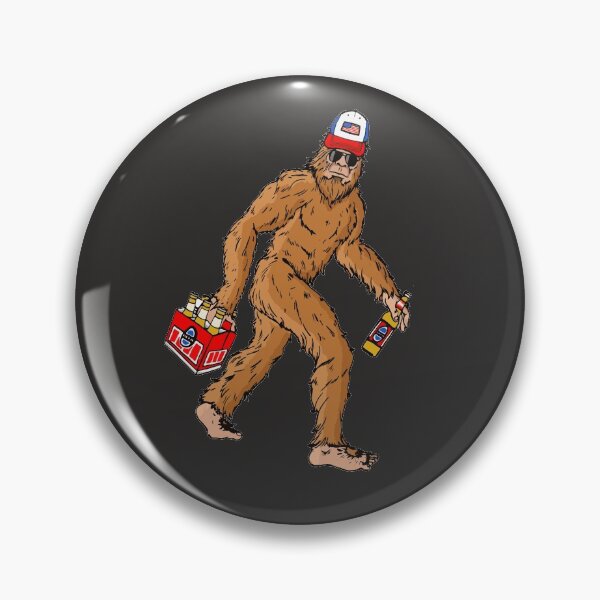 Item preview, Beer Drinkin' Bigfoot 6-Pack Sasquatch w/ Trucker Hat designed and sold by robotbasecamp.