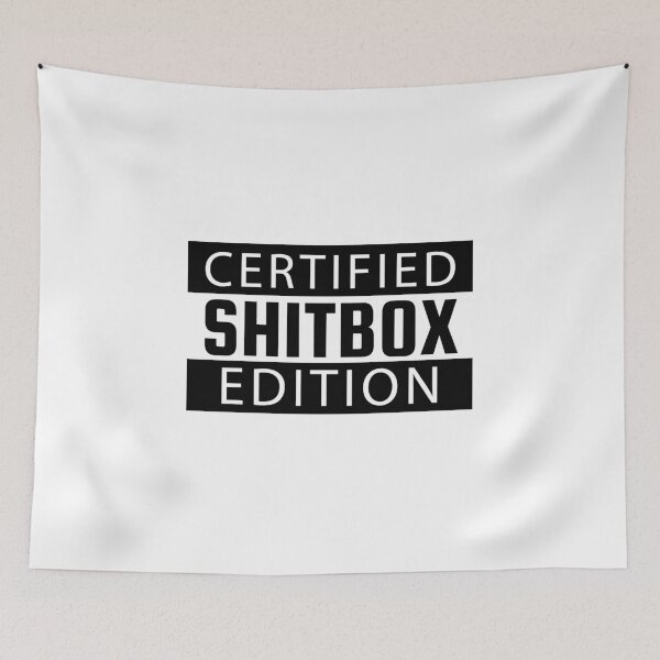 Item preview, SHITBOX Edition - CERTIFIED Shitbox - Perfect Bumper Sticker for the Car Lover designed and sold by JasKei-Designs.
