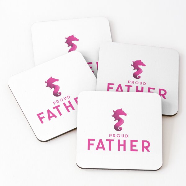 Item preview, Seahorse - Proud Father (Pink) designed and sold by CreativeSoul7.