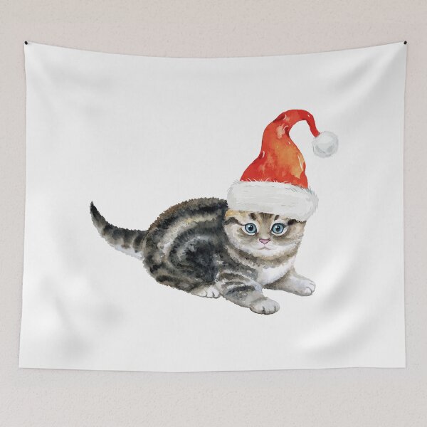 Item preview, Kitten Santa Cat designed and sold by magicbyrc.