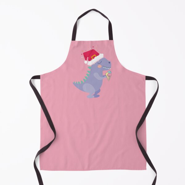 Item preview, Christmas dinosaur with ice cream and hat designed and sold by LukjanovArt.