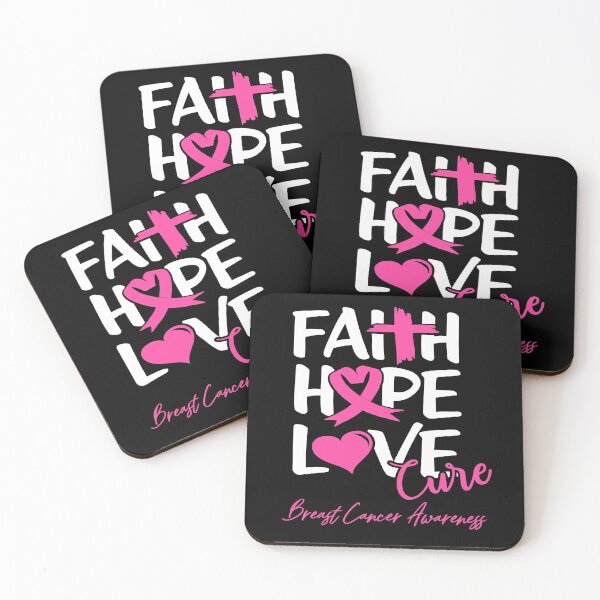 Item preview, Faith Hope Love Cure Breast Cancer Awareness designed and sold by Grooffos.