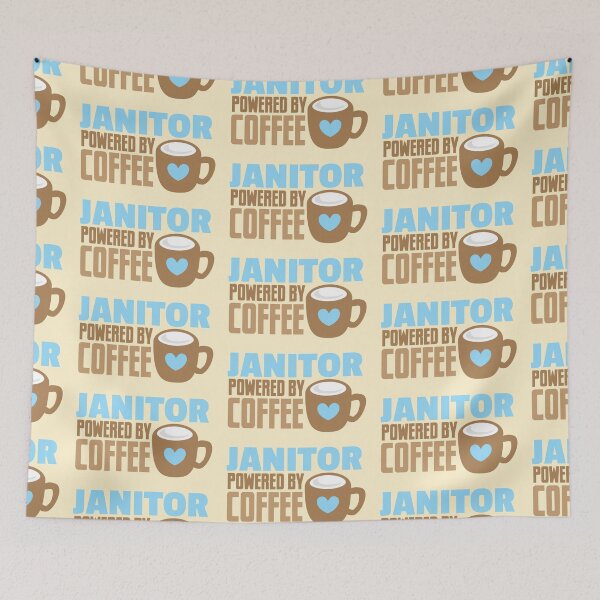 Item preview, JANITOR powered by coffee designed and sold by jazzydevil.