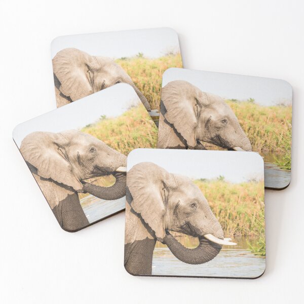 Item preview, African Bush Elephant Feeding In River designed and sold by Graham Prentice.