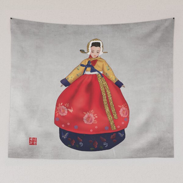 Item preview, Aesthetic Hanbok Art  designed and sold by Anicue.