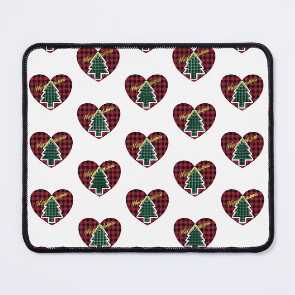 Item preview, Plaid Christmas Tree, Merry Christmas, Plaid Heart Design designed and sold by mamahellfire31.