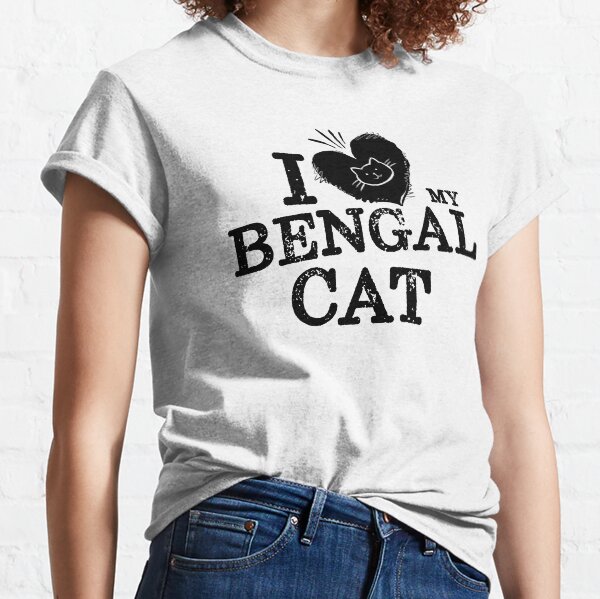 J'aime mon chat de bengal (ANGLAIS) T-shirt classique