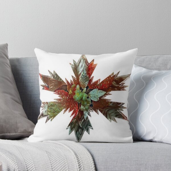 Item preview, XMAS Snowflakes Star Red & Green colors by Iritof designed and sold by iritof.