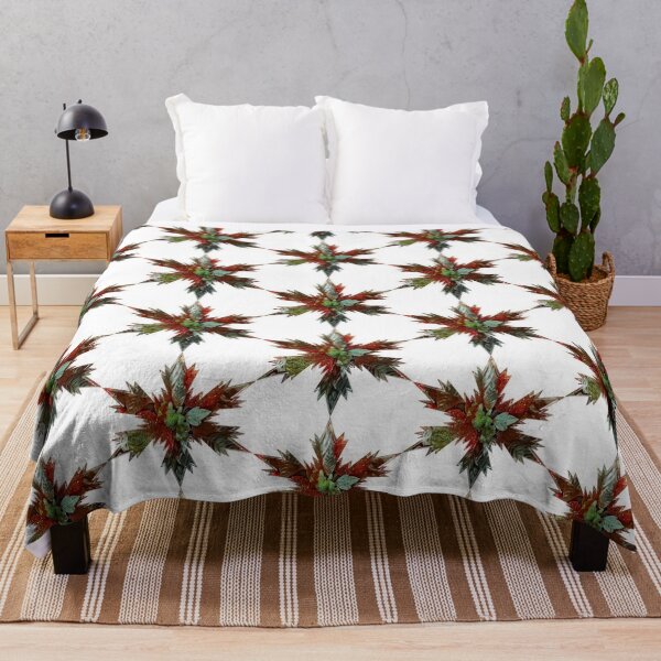 Item preview, XMAS Snowflakes Star Red & Green colors by Iritof designed and sold by iritof.