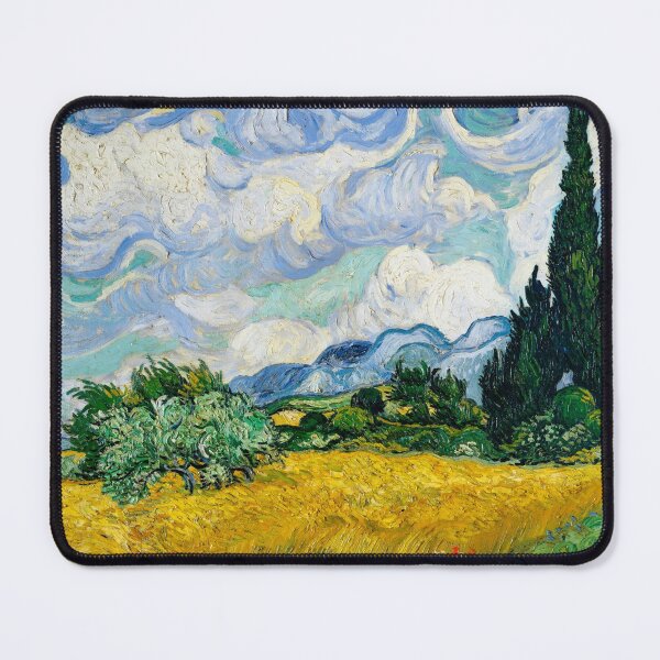 Item preview, Wheat Field with Cyprusses - Vincent Van Gogh 1889 - Reimagined designed and sold by ImagenImages.