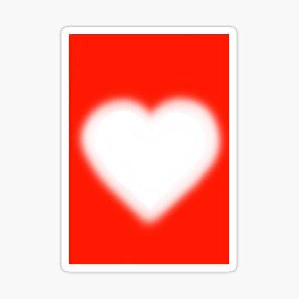 "illuminated heart" Sticker by qissa Redbubble