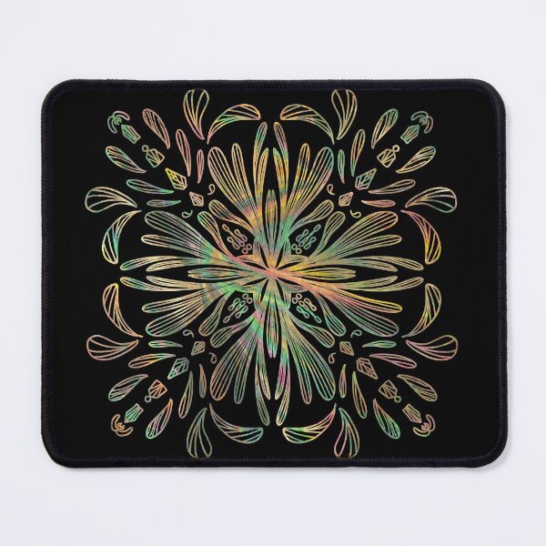 Item preview, beautiful hallo magic circle art flower pattern sticker  designed and sold by tenkenryujin.