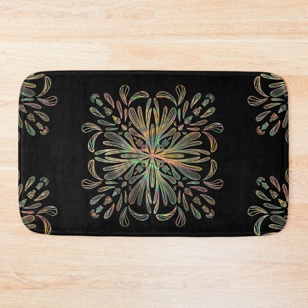 Item preview, beautiful hallo magic circle art flower pattern sticker  designed and sold by tenkenryujin.