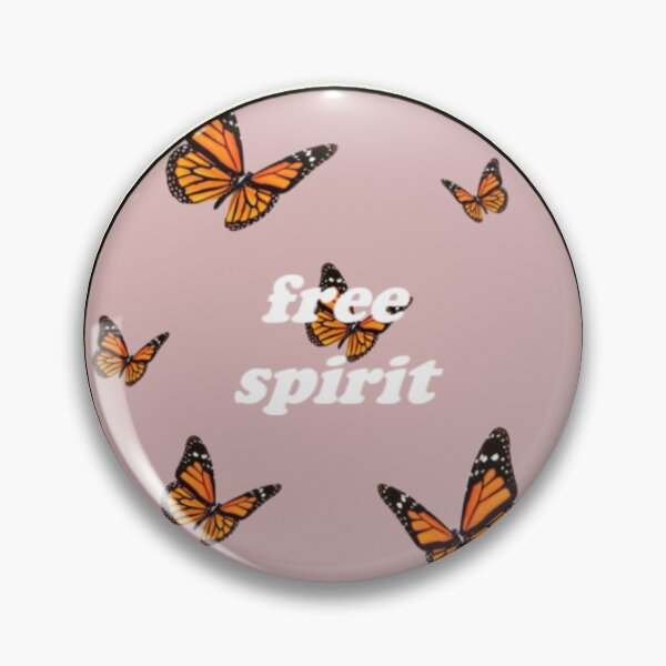 Item preview, free spirit in pink with butterflies designed and sold by violetsareblue8.