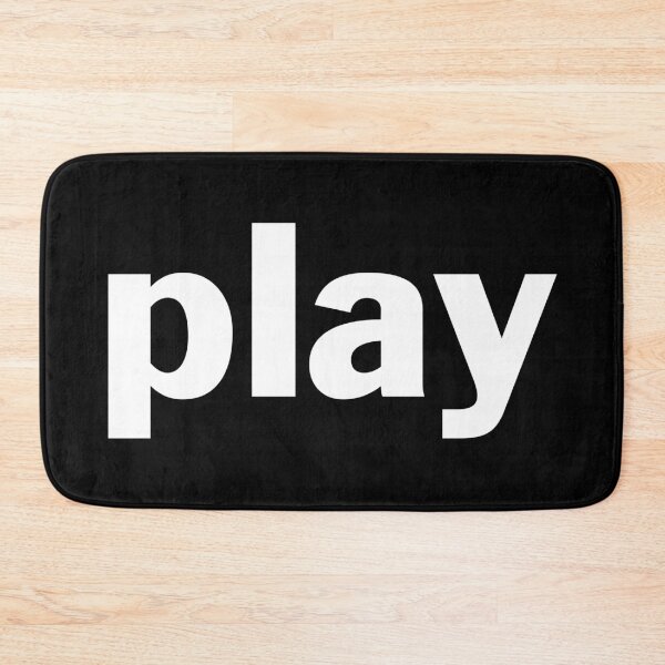 Item preview, Play - Large White Text designed and sold by SquashBlossom1.