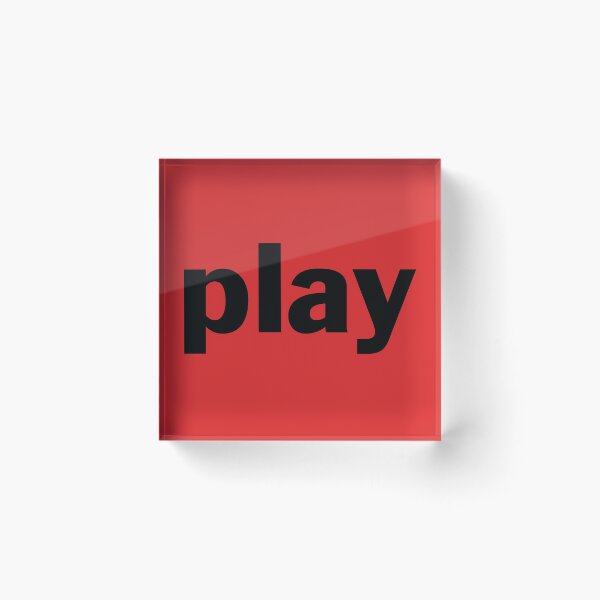 Item preview, Play - Large Black Text designed and sold by SquashBlossom1.